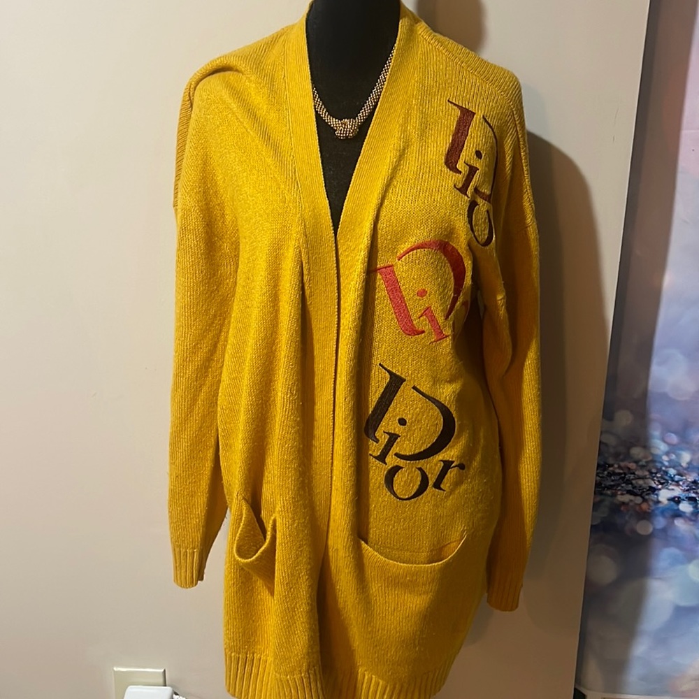 Yellow cardigan/duster